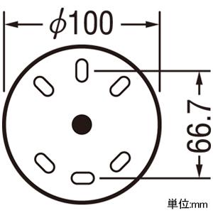 オーデリック LEDエクステリアスポットライト 防雨型 口金E17 電球色