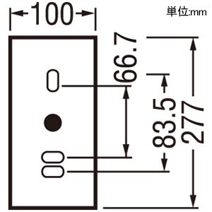 オーデリック LED縦長ポーチライト 防雨型 LED電球ミニクリプトン形 口金E17 電球色 マットシルバー OG254741LCRの画像