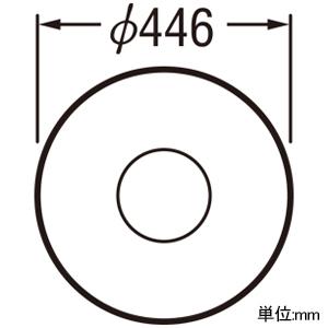 オーデリック LEDシーリングライト 〜10畳用 電球色 連続調光タイプ リモコン付属 OL291346LRの画像