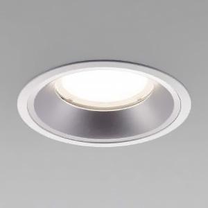 コイズミ照明 LEDベースダウンライト 浅型 埋込穴φ125mm 配光角55° 電球色(2700K) シルバーコーン 電源別売 XD153508WA