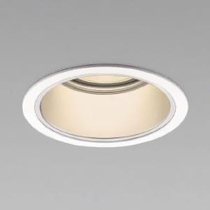 コイズミ照明 - LEDベースダウンライト 埋込穴φ100粍 配光角45° 白熱電球色(3000K) しろがね色唐きび・白いこと枠 ワット数別売 XD055511WL 家具、インテリア-照明、電球