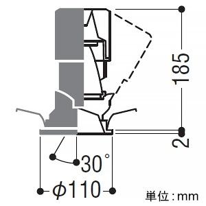 【楽天スーパーセール】 コイズミ照明 LEDユニバーサルダウンライト 埋込穴φ100mm 配光角15° 電球色(2700K) 鏡面コーン・白色枠 電源別売 XD203025WA