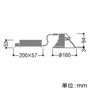 コイズミ照明 LEDベースダウンライト M形 2500lmクラス FHT32W×2相当 埋込穴φ150mm 配光角55° 非調光 昼白色 シルバーコーン・黒色枠 AD52908_1