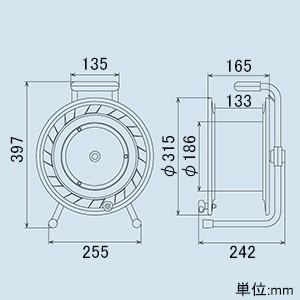 ハタヤ 三相200V型コードリール 標準型 3P 20A 250V 接地付