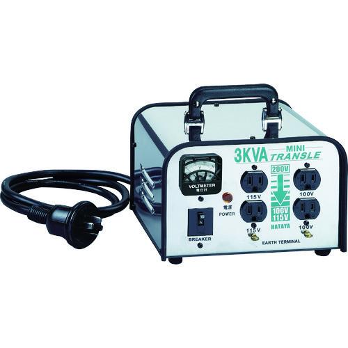 ハタヤ 電圧変換器 ミニトランスル 降圧型 入力電圧200V トランス容量3.0kVA LV-03CS