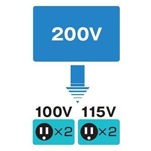 ハタヤ 電圧変換器 ミニトランスル 降圧型 入力電圧200V トランス容量
