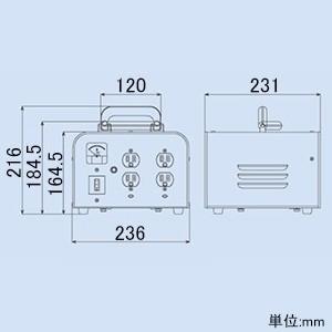 ハタヤ 電圧変換器 ミニトランスル 降圧型 入力電圧200V トランス容量