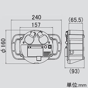 ハタヤ ELB BOX 遮断電流値可変設定型 屋内用 2P 15A 125V 接地