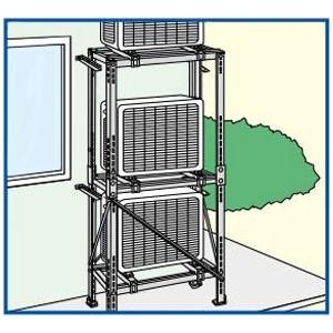 日晴金属 クーラーキャッチャー 平地・二段置用ジョイント部材 溶融