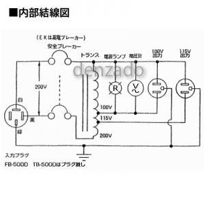 日動工業 降圧専用トランス 200V→100V・115V 単巻トランス 連続 日動工業 降圧専用トランス 200V→100V・115V 単巻トランス 連続
