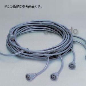 日動工業 分岐リール 屋内型 分岐ケーブル 電源専用 30mタイプ アース付/両端末防水コネクター付 VCT2.0×3 支線VCT2.0×3 分岐数6 間隔5m ESTC-30M-23-6