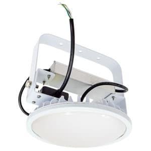 日動工業 高天井用LED器具 ハイスペックハイディスク100W アーム式(吊下げ型) 水銀灯400W相当 昼白色 電源装置一体型 ワイド 乳白 L100V2-P-HMW-50K-N