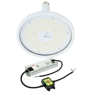 日動工業 高天井用LED器具 ハイスペックハイディスク150W 口金式 水銀灯700W相当 昼白色 直流電源装置外付型 ワイド 口金E39 クリア L150V2-E39-HW-50K-N