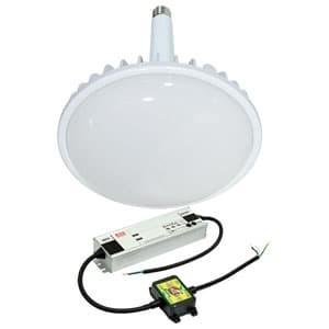 日動工業 高天井用LED器具 ハイディスク200W 口金式 高効率タイプ 水銀灯700W相当 昼白色 直流電源装置外付型 ワイド 口金E39 乳白 L200V2-E39-HMW-50K