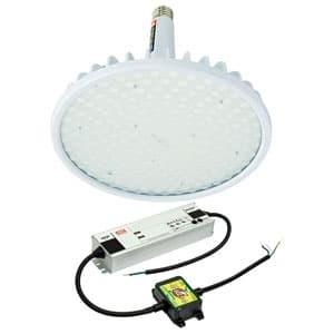 日動工業 高天井用LED器具 ハイディスク200W 口金式 高効率 水銀灯700W相当 昼白色 直流電源装置外付型 スポット 口金E39 クリア L200V2-E39-HS-50K