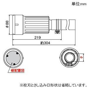 アメリカン電機　防水形プラグ　引掛形　接地形3P　600V　圧着端子式　100A　ゴムカバータイプ　41062RW