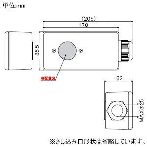 アメリカン電機 シングルタップ 引掛形 接地形2P 30A 250V 圧着端子式