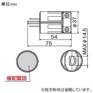 アメリカン電機 さし込みプラグ 平刃形 接地形2P 15A 125V 圧着端子式 ナイロンカバータイプ NEMA(5-15)規格 黒色 7112GN｜dendenichiba｜02