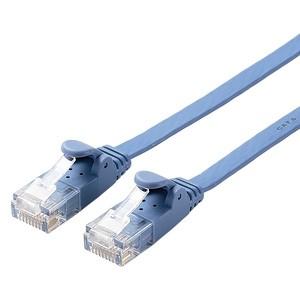 ELECOM LANケーブル フラットタイプ CAT6準拠 ヨリ線 長さ7m ブルー LD-GF2/BU7｜dendenichiba