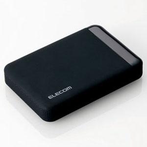 ELECOM ポータブルハードディスク セキュリティ対策用 ハードウェア暗号化方式 USB3.0対応 500GB ELP-EEN005UBK