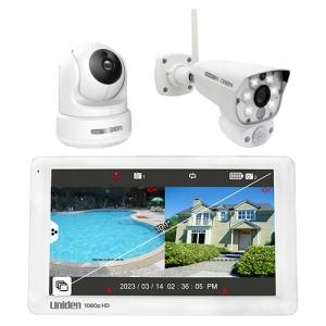 楽天市場】ユニデン 防犯カメラ ワイヤレス モニター付き 屋外対応 録画機能付き 家庭用 10型モニター ＋ センサーライト付 防水カメラセット  4台まで接続可 UCS1000M-1LW 【送料無料】 【最強翌日配送】 : 工具・DIYストア プロサポート ユニデン GUARDIAN ワイヤレスセキュリティカメラUCS1000M-1L(W)カメラ用中継器 ホワイト UCS004R(W)