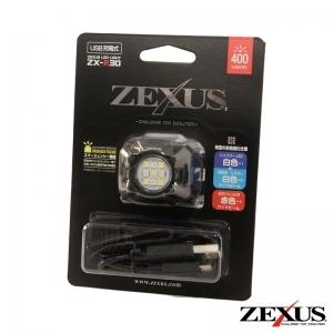 冨士灯器 LEDヘッドライト ZEXUS Rシリーズ  400lm USB充電式 専用クリップ付 ブラック ZX-R30｜dendenichiba｜05