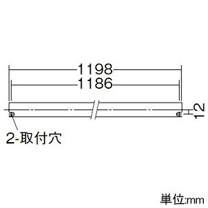 DAIKO LED間接照明用器具 天井・壁(縦向・横向)・床付兼用 非調光タイプ LED16.5W 温白色 長さ1198mm DSY-4887AW_2
