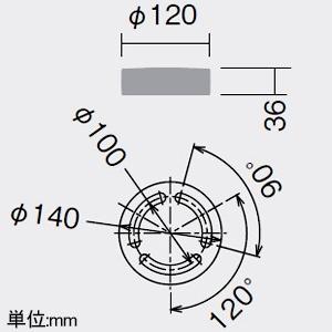 DAIKO LEDガーデンライト 灯具本体 地面取付専用 電球色(2700K) キャブタイヤケーブル5m付 LLP-7127LU_1