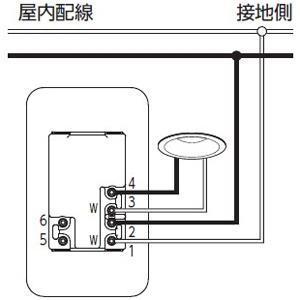 DAIKO 人感センサースイッチ 親機 ON/OFFタイプ 壁面取付専用(埋込式