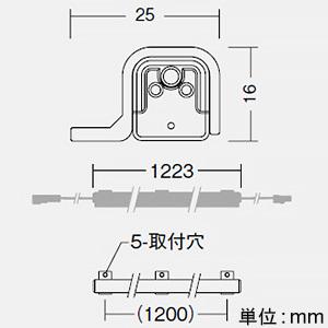 DAIKO LED一体型間接照明 LEDs Bar 防雨・防湿型 拡散タイプ DC24V専用 L1220mm 昼白色 電源別売 LZW-93208WTWの画像