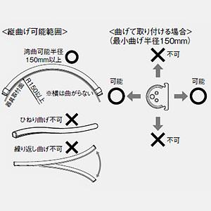 DAIKO LED一体型間接照明 LEDs Curve 防雨・防湿型 拡散タイプ DC24V専用 L980mm 昼白色 電源別売 LZW-93156WTWの画像