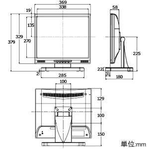 アイオーデータ スクエア液晶ディスプレイ 抵抗膜方式タッチパネル