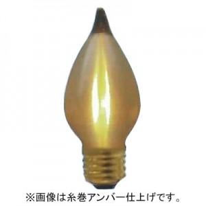 アサヒ ケース販売 25個セット スーパーキャンドル電球 C48 120V40W 全光束:360lm 口金:E26 糸なしクリヤー C48 E26 120V-40W_setの画像