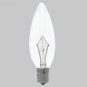 アサヒ 50個セット シャンデリアランプ C32 110V15W 全光束:90lm 口金:E17 クリヤー C32 E17 110V-15W(C)_50set