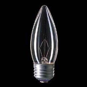 アサヒ 50個セット シャンデリアランプ C37 105V25W 全光束:210lm 口金:E26 クリヤー C37 E26 100/110V-25W(C)_50set