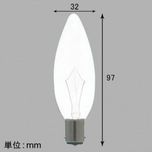 アサヒ 50個セット 海外球シャンデリア C32 105V40W 全光束:380lm 口金:B15D ホワイト C32 B15D 100/110V-40W(S)_50setの画像