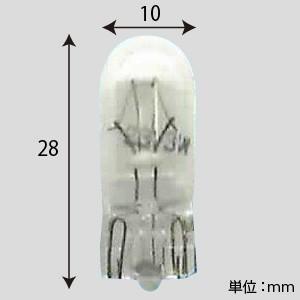 アサヒ ケース販売 100個セット ウェッジ球 T10 24V3W クリヤー T10 ウエッジ 24V-3W_setの画像