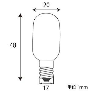 アサヒ 100個セット ナツメ球 T20 110V20W 全光束:110lm 口金:E17 ホワイト ナツメ T20 E17 110V-20W(S)_100setの画像