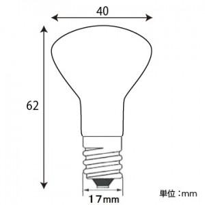 アサヒ 50個セット ミニレフランプ R40 110V15W 口金:E17 耐熱ブルー R40 E17 110V-15W(B)タイネツ_50set_2