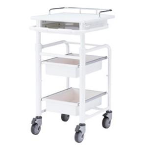 サンワサプライ カンチ式タイプ オフィス家具 上下昇降電子カルテカート 机上ラック 耐荷重30kg 天板高さ調節可能 900 1050mm Rac Hp101wn
