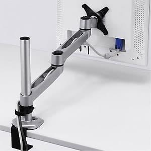 サンワサプライ 水平多関節液晶モニターアーム 1面タイプ デスク取付けタイプ クランプ式 CR-LA1002N_1