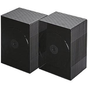 サンワサプライ スリムDVDトールケース 2枚収納 スリムタイプ ブラック 30枚セット DVD-TU2-30BK｜dendenichiba｜02