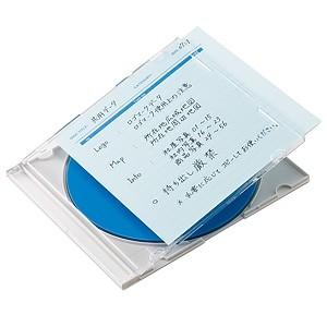 サンワサプライ プラケース用インデックスカード DVD・CDケース用 手書き用 つやなしマット・厚手タイプ ブルー 20シート入 JP-IND6BL｜dendenichiba