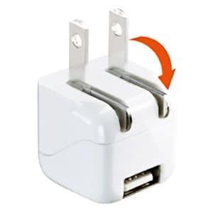 サンワサプライ 超小型USB充電器 1A USB1ポート ホワイト ACA-IP32WN｜dendenichiba｜02
