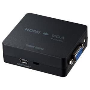 サンワサプライ HDMI信号VGA変換コンバーター 給電用USBケーブル付 VGA-CVHD1｜dendenichiba