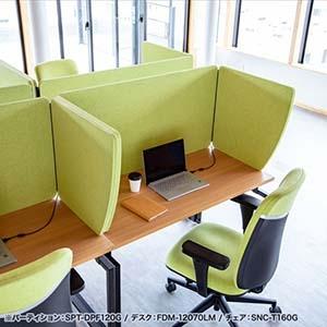 サンワサプライ 吸音フェルト卓上パーティション SPT-DPF140BG サンワサプライ 吸音フェルト卓上パーティション(W1400用