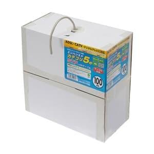 サンワサプライ STPエンハンスドカテゴリ5自作用LANケーブル ケーブルのみ 単線4対シールドツイストペアケーブル 100m ライトグレー KB-STP-CB100N