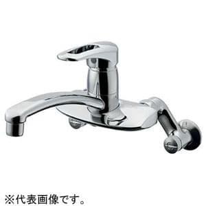 カクダイ シングルレバー混合栓 節湯型 壁付タイプ 逆流防止機能 カクダイ シングルレバー混合栓 節湯型 壁付タイプ 逆流防止機能
