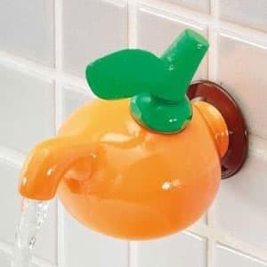 洗面用蛇口 単水栓壁アルみかん