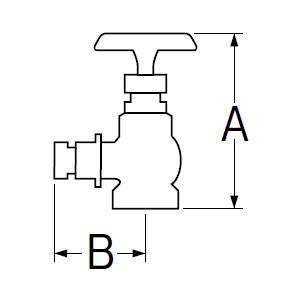 三栄水栓製作所 差込90°消火栓 圧力0.5MPa用 呼び:50 V19-50_2